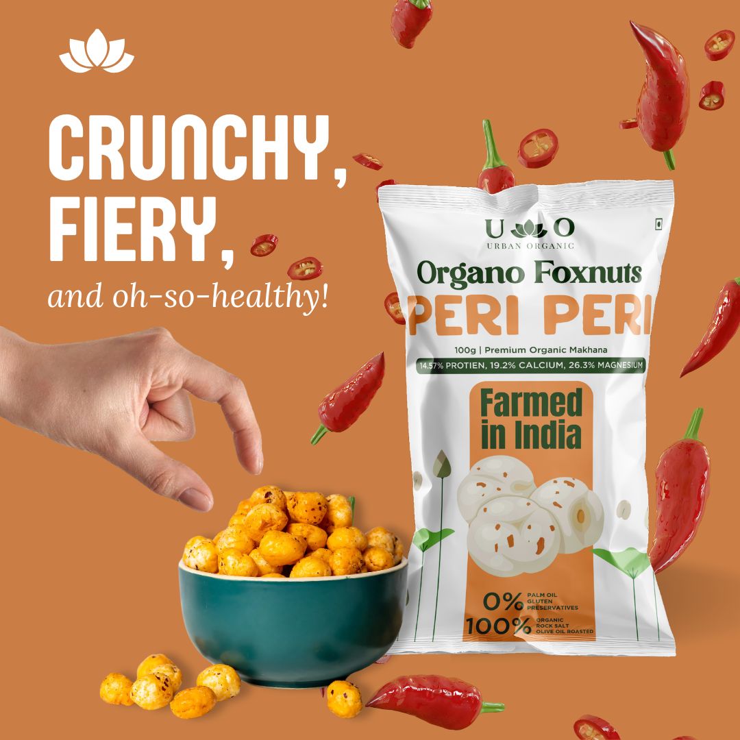 Crunchy Fiery Organo Foxnuts Peri Peri