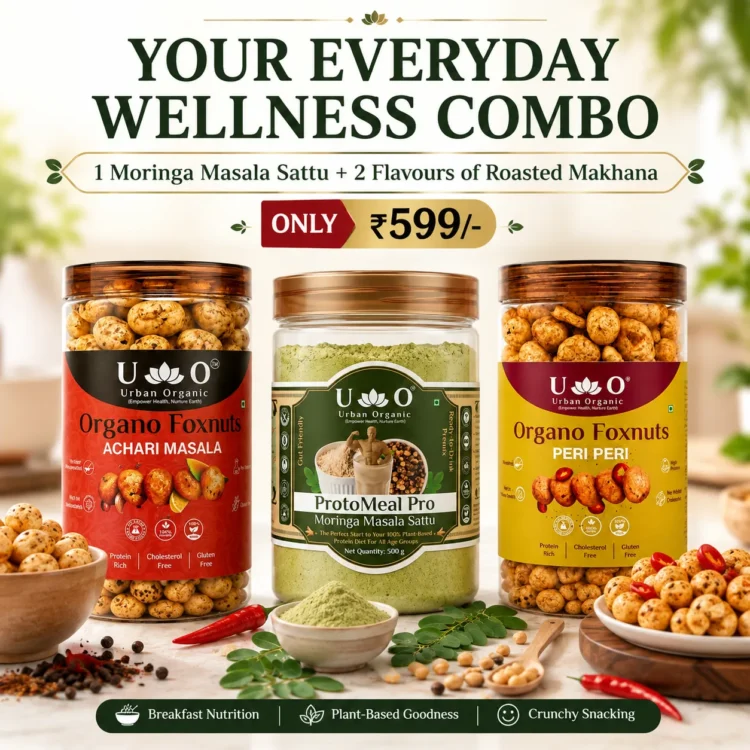 Moringa Masala Sattu + 2 Roasted Makhana Combo | ₹599